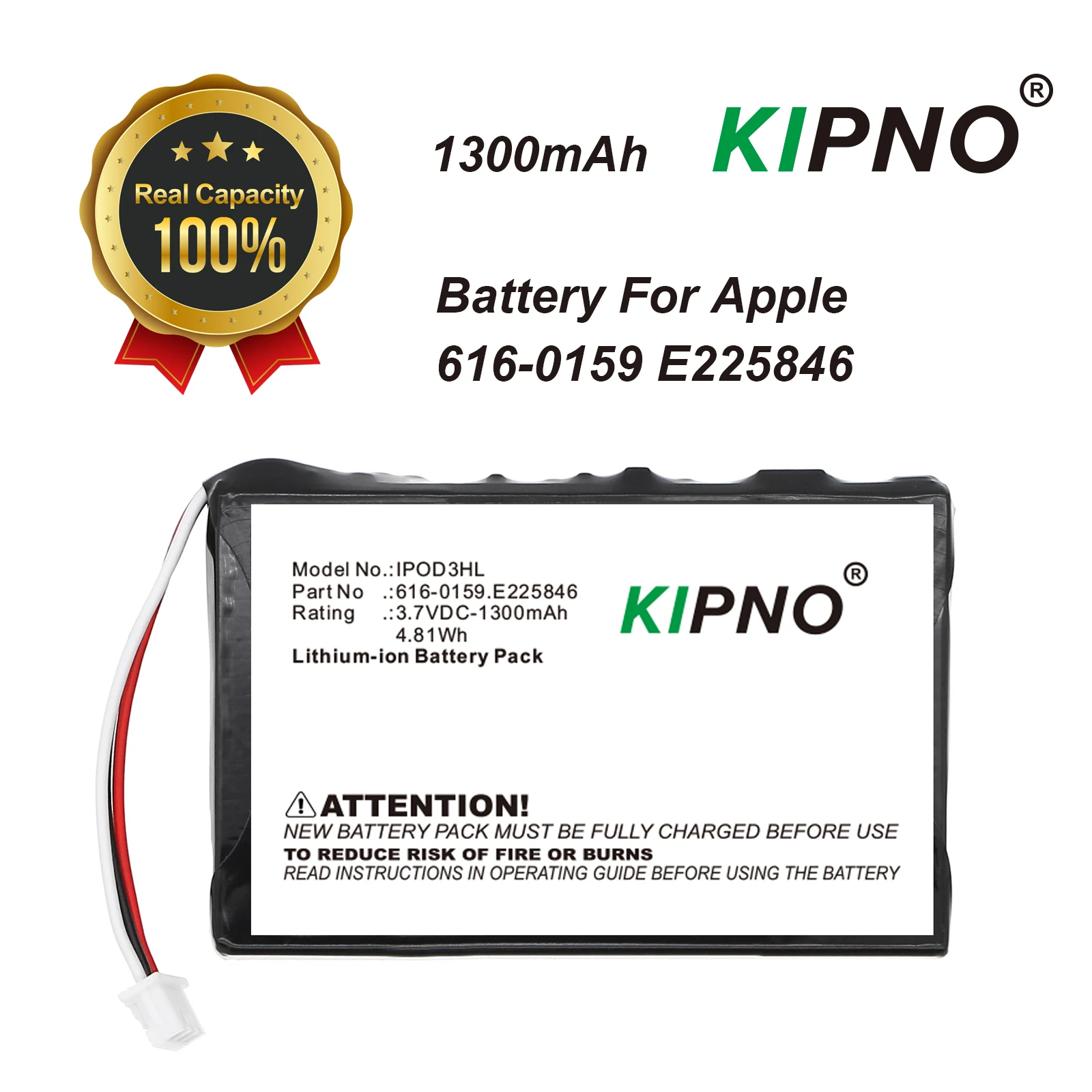 Phone Battery Replacement - KIPNO バッテリー IPod 3 3G 第