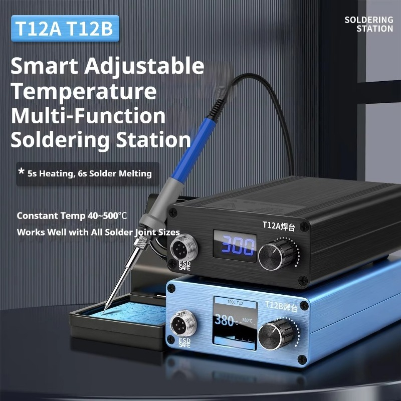 Electronics Repair In Usa - T12A：冷却機能付き、高出力、産業用グレードの電子機器修理用、高速溶接可能な熱電アイロン式はんだ付けステーション