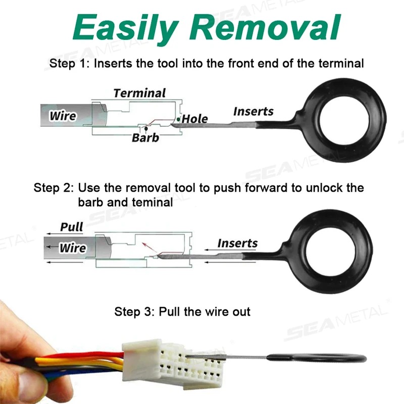 41/59個入り 新型端子取り外しツールキット 車用電線コネ - Electronics Repair Kit のレビューと価格
