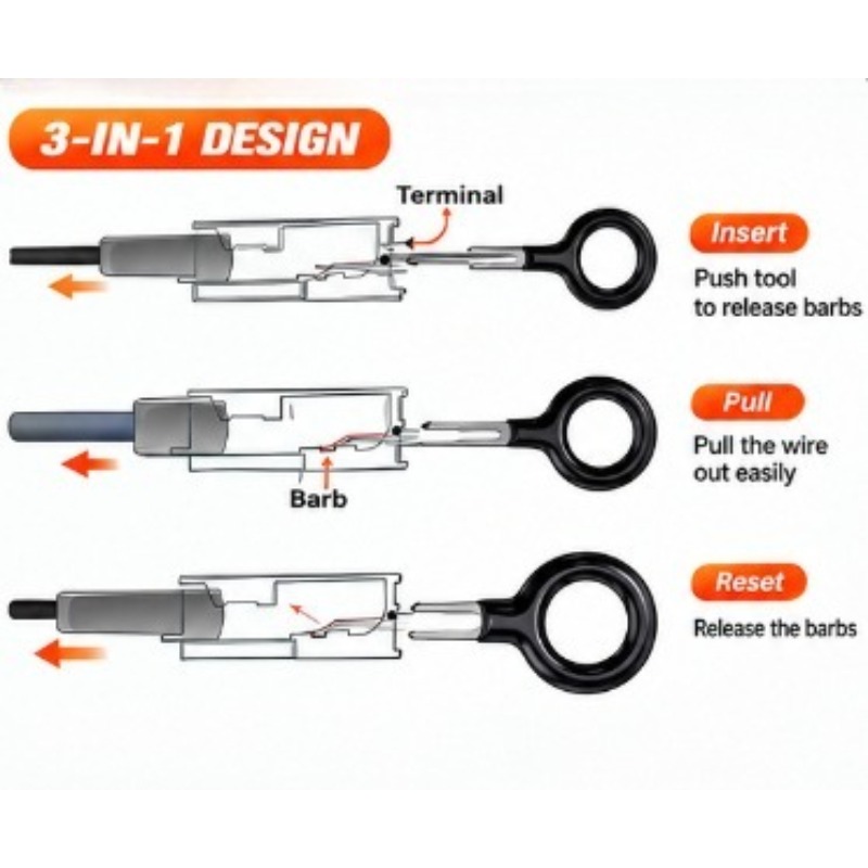 41/59個入り 新型端子取り外しツールキット 車用電線コネ - Electronics Repair Kit のレビューと価格