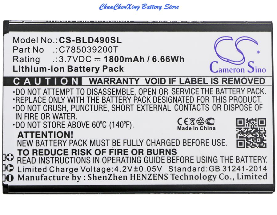 交換用 1800mAh バッテリー C785039200T  - Phone Battery Replacement のレビューと価格