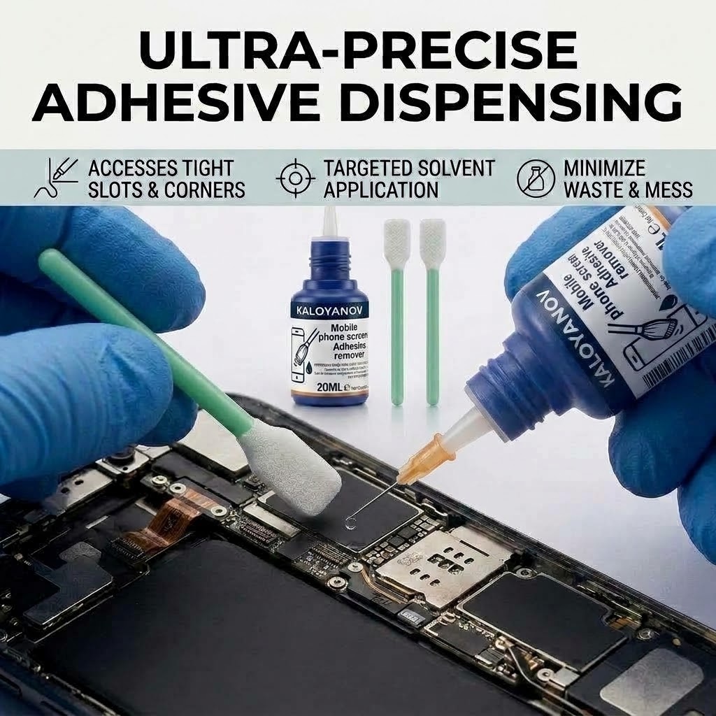 携帯電話画面の接着剤除去用精密針、平綿棒、LCDガラス分解用 - Electronics Repair Kit のレビューと価格